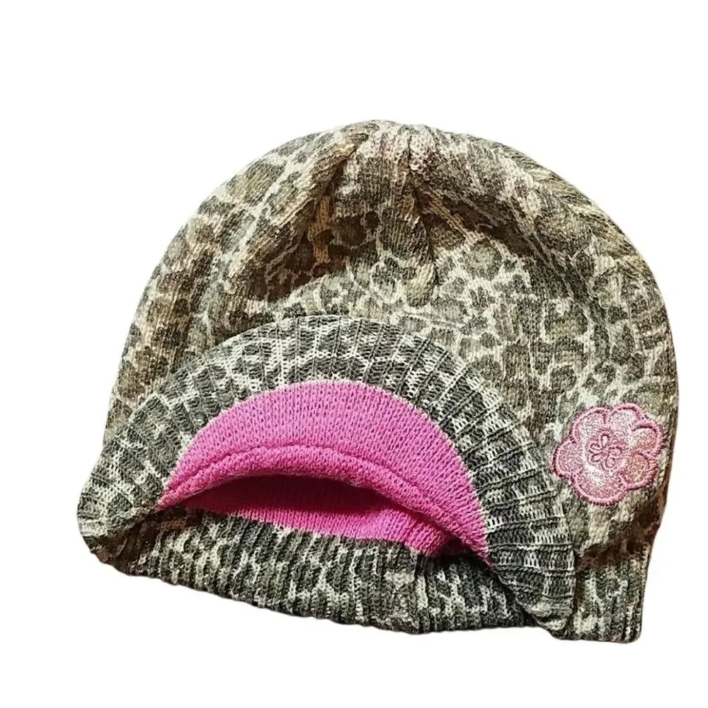 Cheetah hat w/ bill (sparkly)